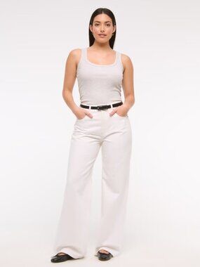 Abercrombie Curve Love High Rise Wide Leg Jean